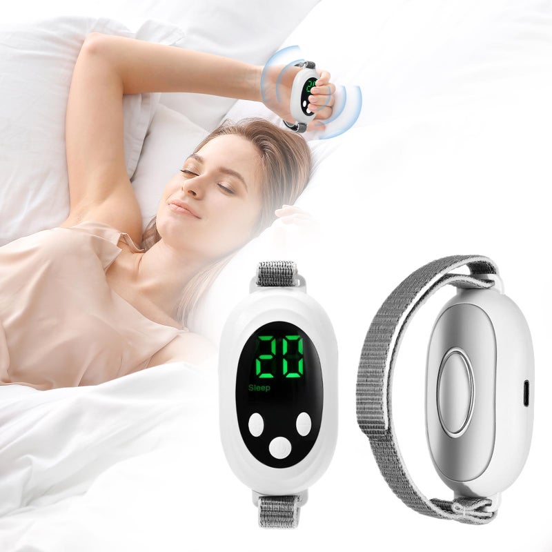 Sleep Aids for Adults,Sleep Aid Device,Microcurrent Holding Sleep Instrument for Calm Carry,Portable USB Charging Microcurrent Holding Sleep Instrument with Comfortable Adjustable Strap